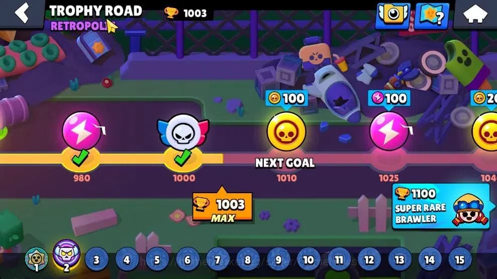 Brawl Stars Accounts 1003 Trophy|16 Brawlers 3 Max Lv [Carl,Primo,Shell image 12