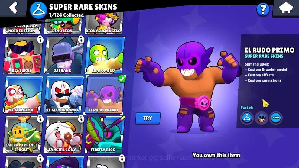 Brawl Stars Accounts 1003 Trophy|16 Brawlers 3 Max Lv [Carl,Primo,Shell image 9