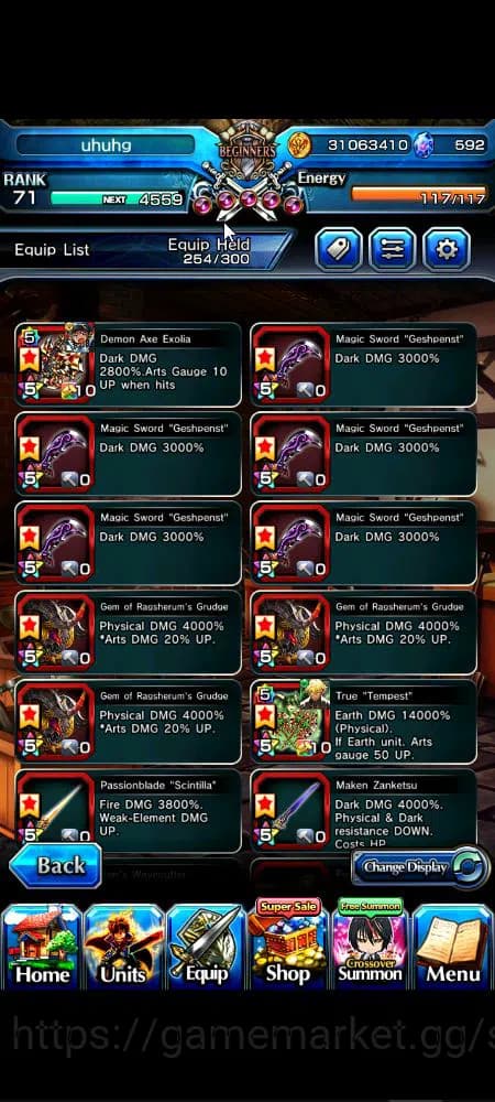 Grand Summoners Accounts Global|Rank 71|592 cc|14 Ascend+8 TW|[S Miyu,Chloe image 10