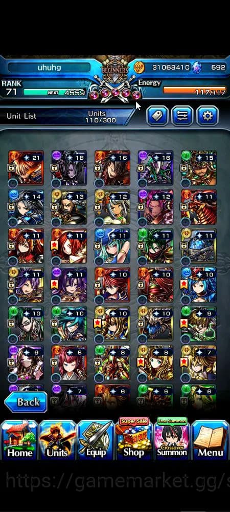 Grand Summoners Accounts Global|Rank 71|592 cc|14 Ascend+8 TW|[S Miyu,Chloe image 19