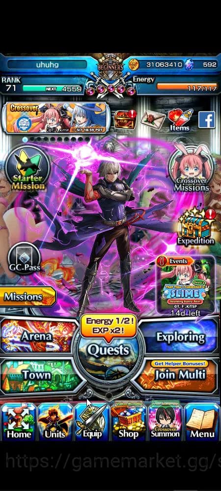 Grand Summoners Accounts Global|Rank 71|592 cc|14 Ascend+8 TW|[S Miyu,Chloe image 2