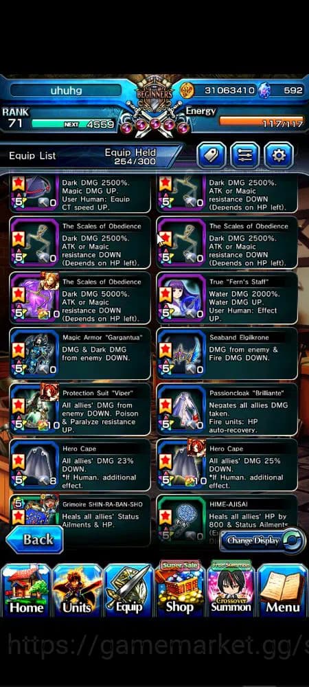 Grand Summoners Accounts Global|Rank 71|592 cc|14 Ascend+8 TW|[S Miyu,Chloe image 3