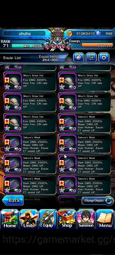 Grand Summoners Accounts Global|Rank 71|592 cc|14 Ascend+8 TW|[S Miyu,Chloe image 4