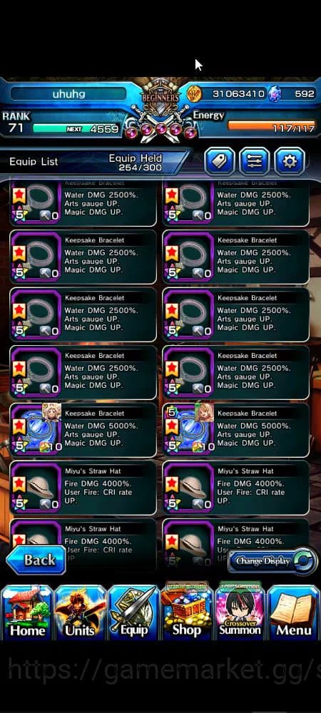 Grand Summoners Accounts Global|Rank 71|592 cc|14 Ascend+8 TW|[S Miyu,Chloe image 5