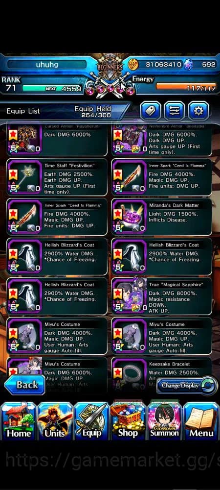 Grand Summoners Accounts Global|Rank 71|592 cc|14 Ascend+8 TW|[S Miyu,Chloe image 6