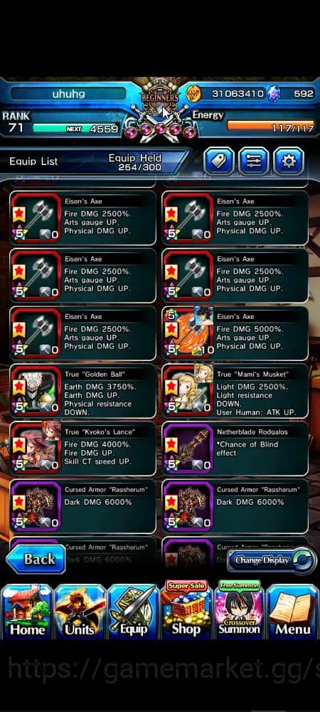 Grand Summoners Accounts Global|Rank 71|592 cc|14 Ascend+8 TW|[S Miyu,Chloe image 7