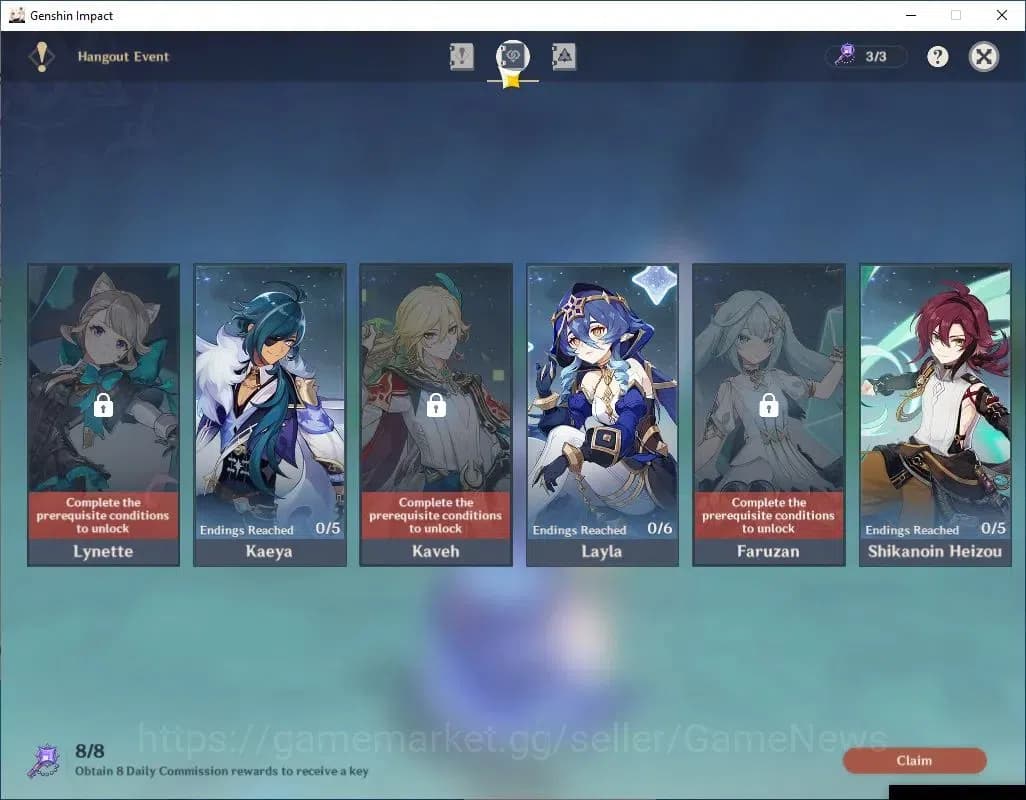 Genshin Impact Accounts Asia|AR 58|Prime Skirk|9 Limit +9(*5WEP)|(Neuvill, image 13