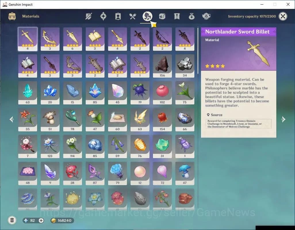 Genshin Impact Accounts Asia|AR 58|Prime Skirk|9 Limit +9(*5WEP)|(Neuvill, image 8