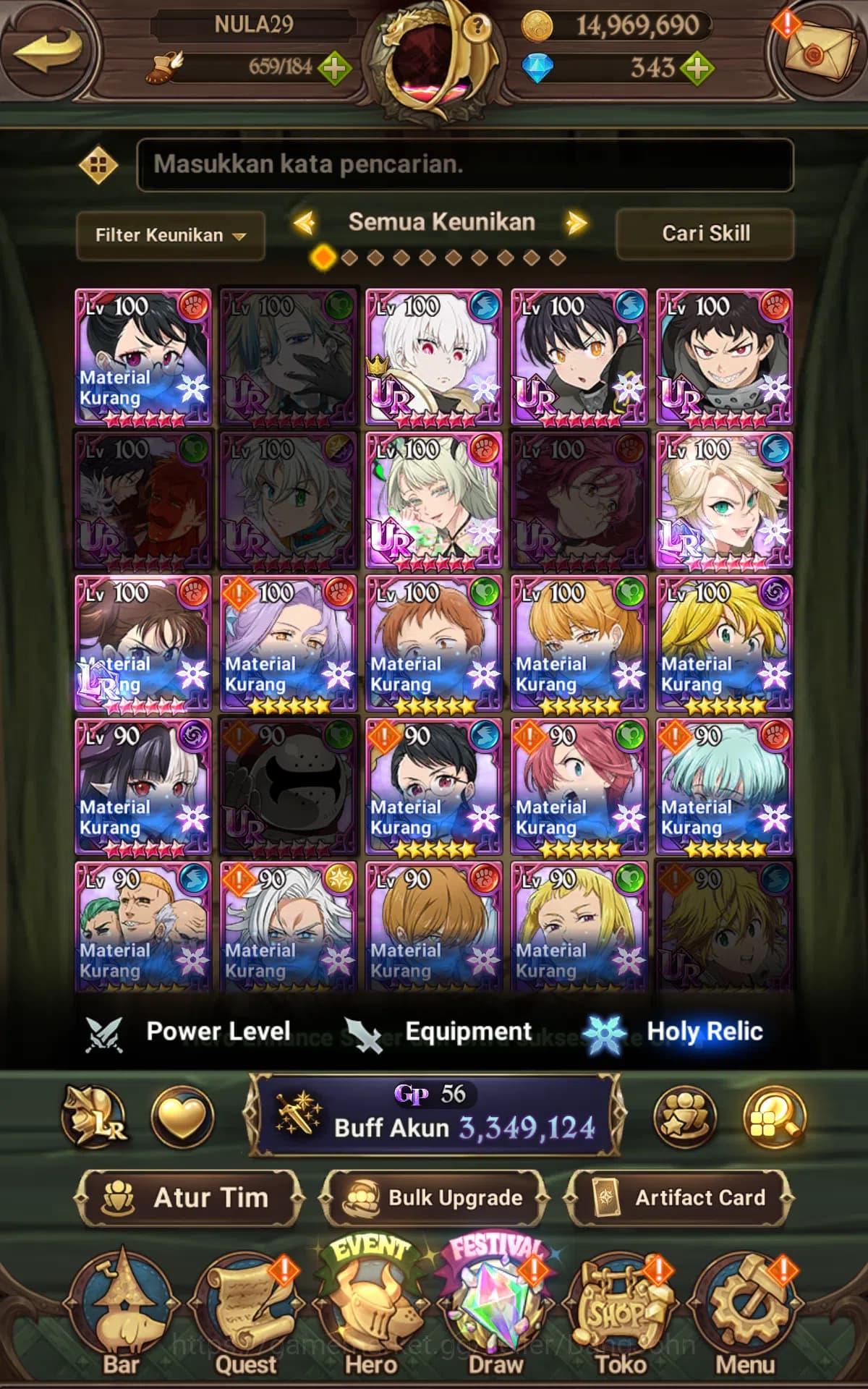The Seven Deadly Sins: Grand Cross Accounts ASIA|3.3M CC| UR Tristan,Valenti,Salos,Roxy,Diane, image 11