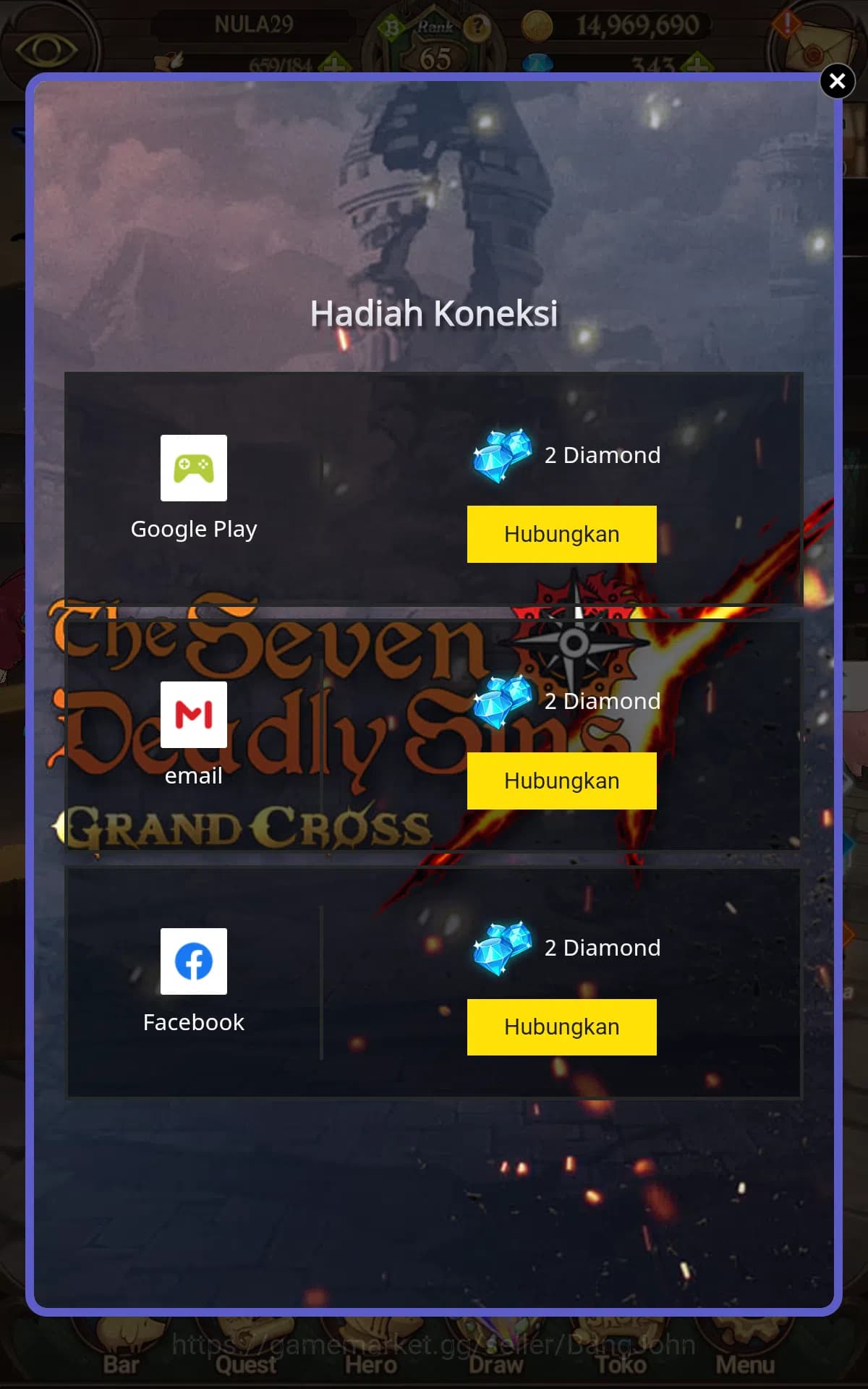The Seven Deadly Sins: Grand Cross Accounts ASIA|3.3M CC| UR Tristan,Valenti,Salos,Roxy,Diane, image 2