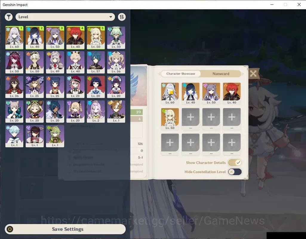Genshin Impact Accounts ASIA |AR 39|2 Limited+21(*4Character)|Skirk,Yelan| image 1