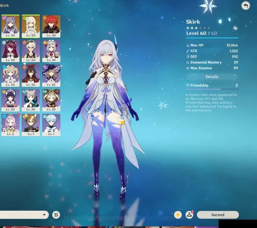 Genshin Impact Accounts ASIA |AR 39|2 Limited+21(*4Character)|Skirk,Yelan| image 3