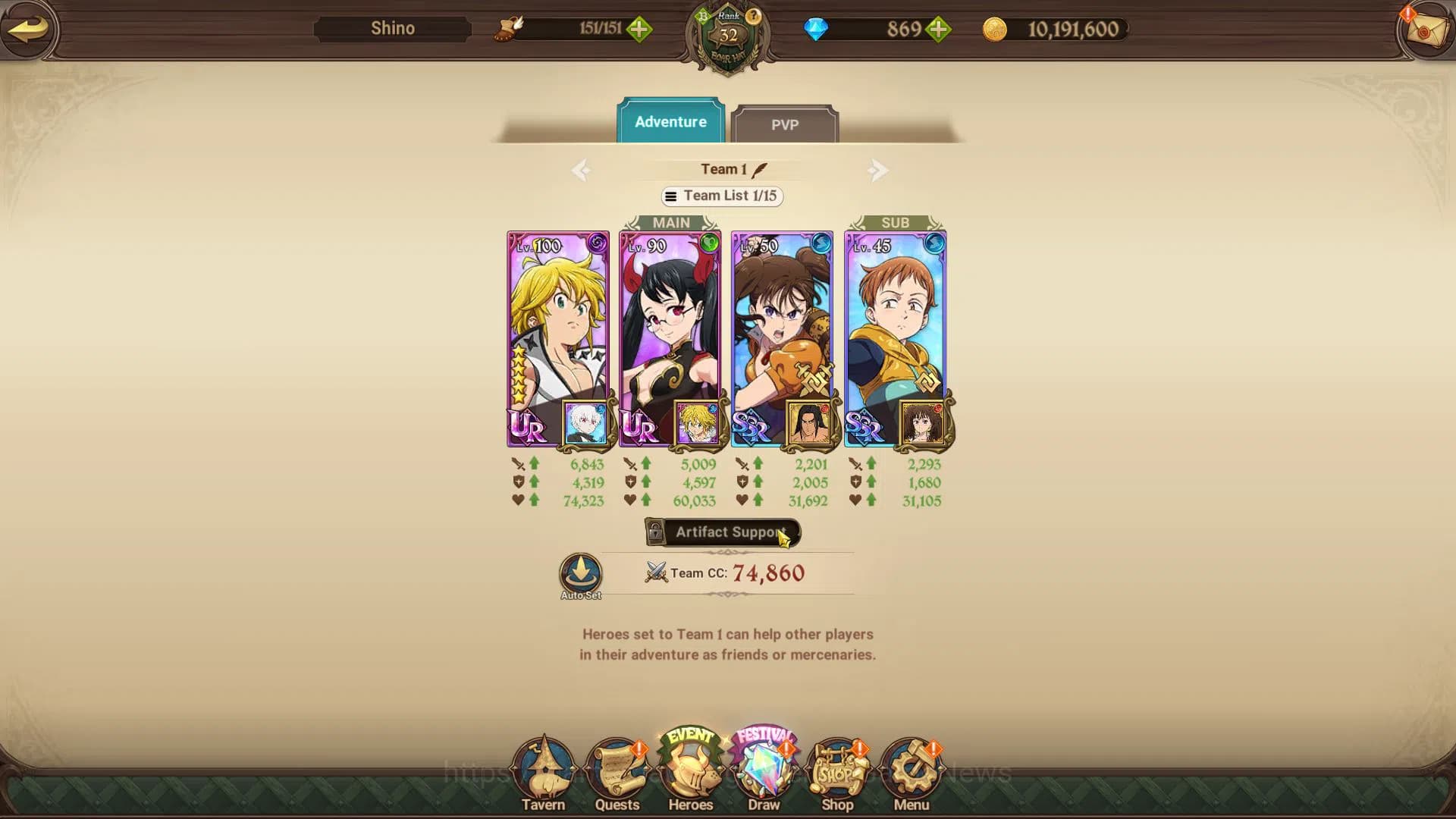 The Seven Deadly Sins: Grand Cross Accounts Global|830K CC|Starter Ch4|869 Dm|1 UR + Collab FF image 5