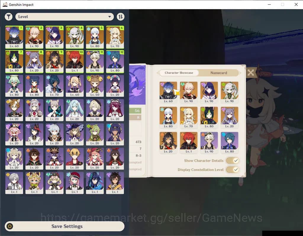Genshin Impact Accounts ASIA|AR 56|5 Limited+32(*4Character)|Flins,Nahida, image 1