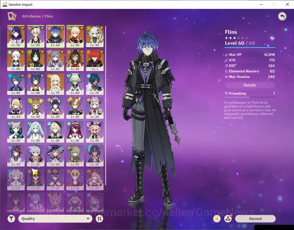 Genshin Impact Accounts ASIA|AR 56|5 Limited+32(*4Character)|Flins,Nahida, image 14