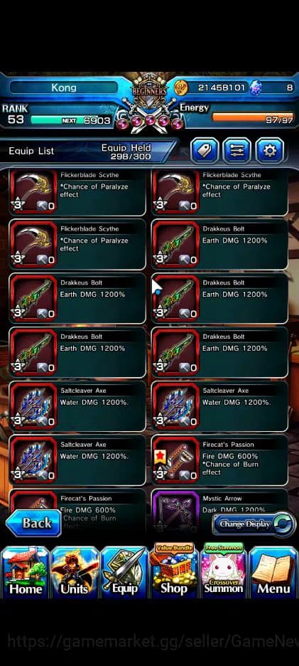 Grand Summoners Accounts Global|Rank 53|Fresh Story|18 Ascend|RoyTW,EmiyaTW image 10