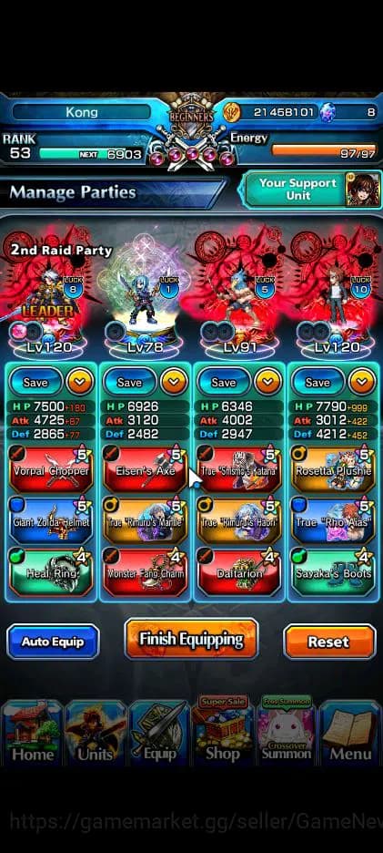 Grand Summoners Accounts Global|Rank 53|Fresh Story|18 Ascend|RoyTW,EmiyaTW image 3