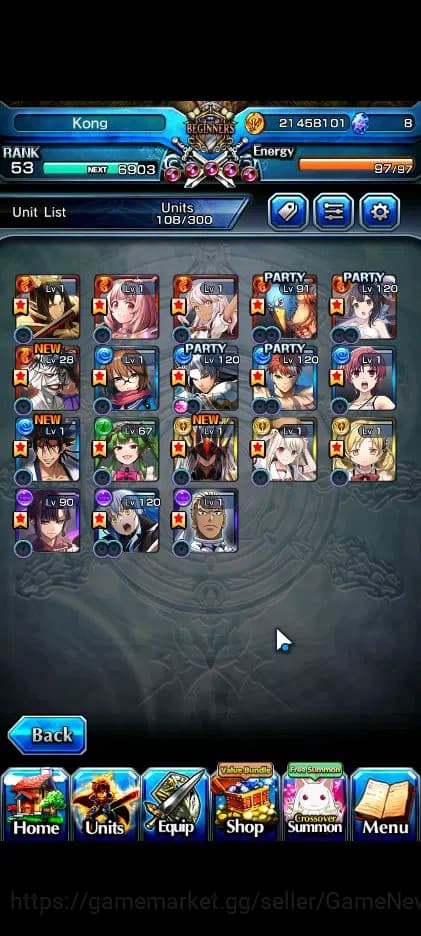 Grand Summoners Accounts Global|Rank 53|Fresh Story|18 Ascend|RoyTW,EmiyaTW image 4