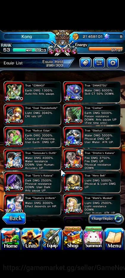 Grand Summoners Accounts Global|Rank 53|Fresh Story|18 Ascend|RoyTW,EmiyaTW image 5