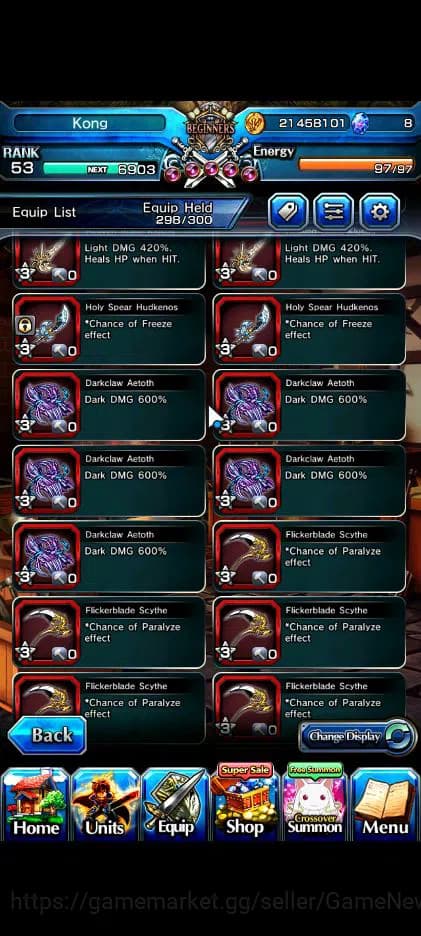 Grand Summoners Accounts Global|Rank 53|Fresh Story|18 Ascend|RoyTW,EmiyaTW image 9