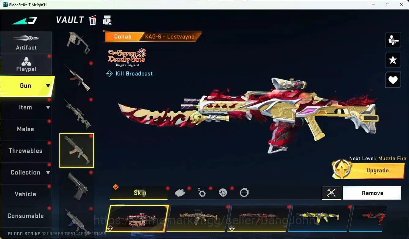 Blood Strike Accounts ASIA|MELE=DUALBLADE,ZANPAKUTO|COLLABQBZ95,UZI,KAR9 image 19