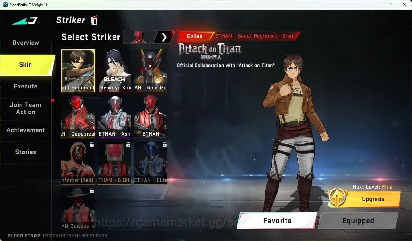 Blood Strike Accounts ASIA|MELE=DUALBLADE,ZANPAKUTO|COLLABQBZ95,UZI,KAR9 image 6