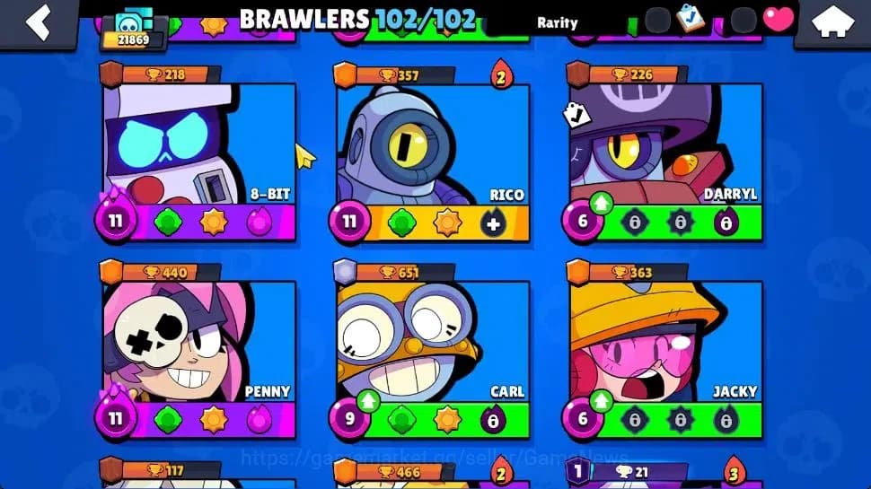 Brawl Stars Accounts 21K Trophy|10K Bling|102 Brawlers 22 Max Lvl|2 UL| image 11