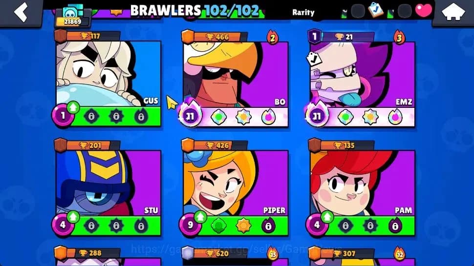 Brawl Stars Accounts 21K Trophy|10K Bling|102 Brawlers 22 Max Lvl|2 UL| image 12