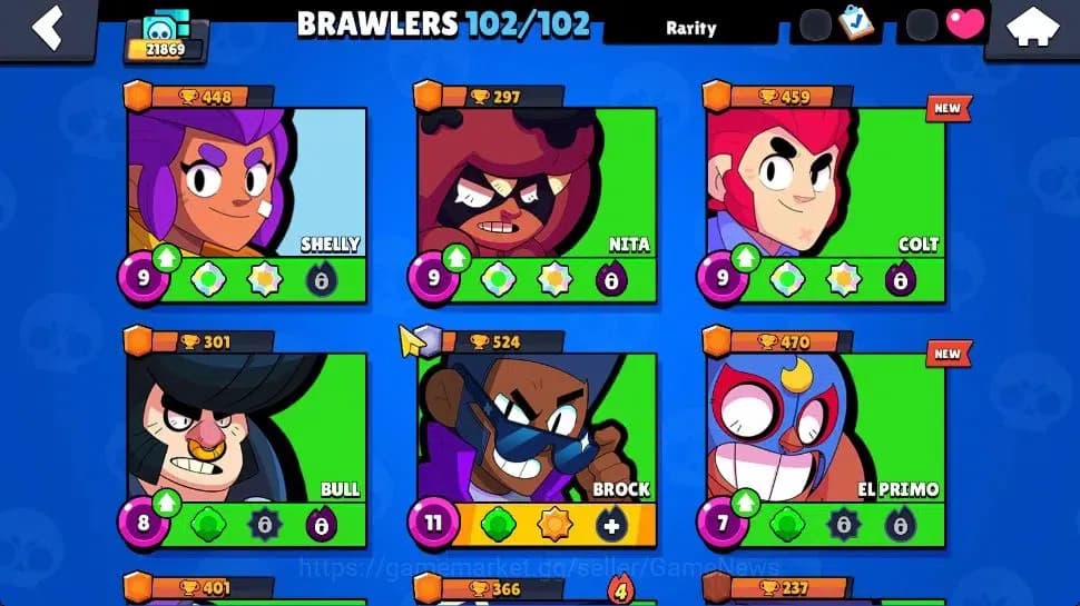 Brawl Stars Accounts 21K Trophy|10K Bling|102 Brawlers 22 Max Lvl|2 UL| image 9