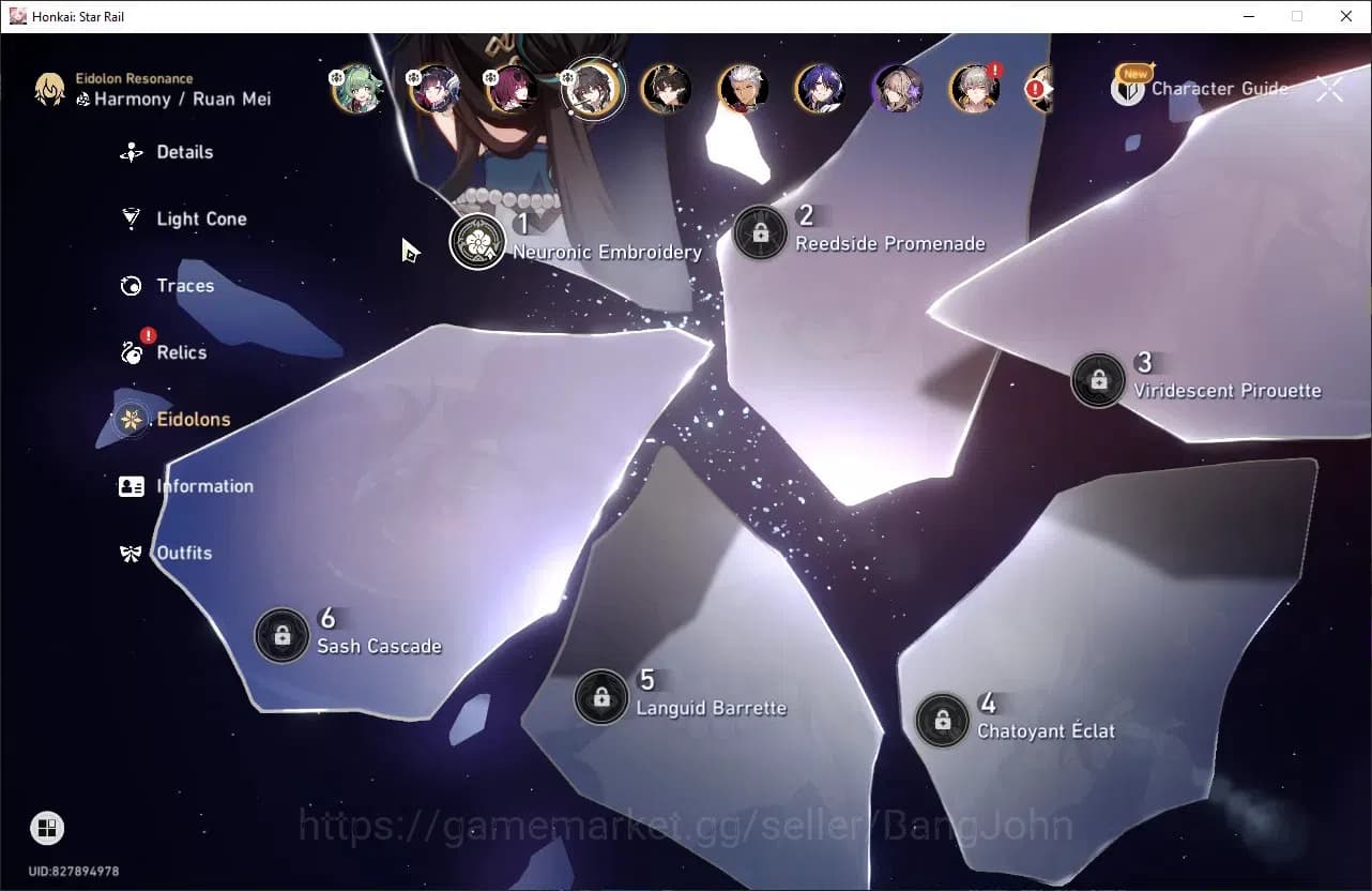Honkai Star Rail Accounts ASIA | TL 34 | 8 LIMIT | HUO HUO | HYSILENS | KAFK image 11