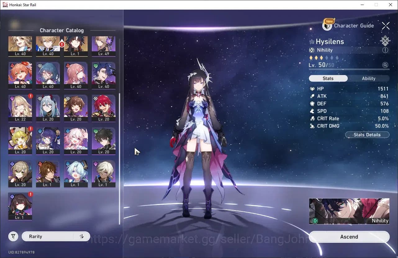 Honkai Star Rail Accounts ASIA | TL 34 | 8 LIMIT | HUO HUO | HYSILENS | KAFK image 13