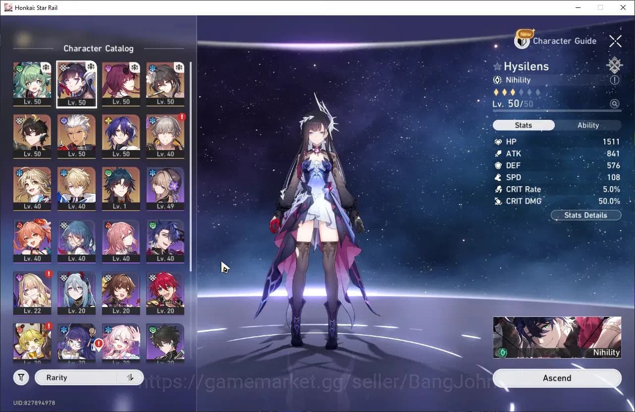 Honkai Star Rail Accounts ASIA | TL 34 | 8 LIMIT | HUO HUO | HYSILENS | KAFK image 14