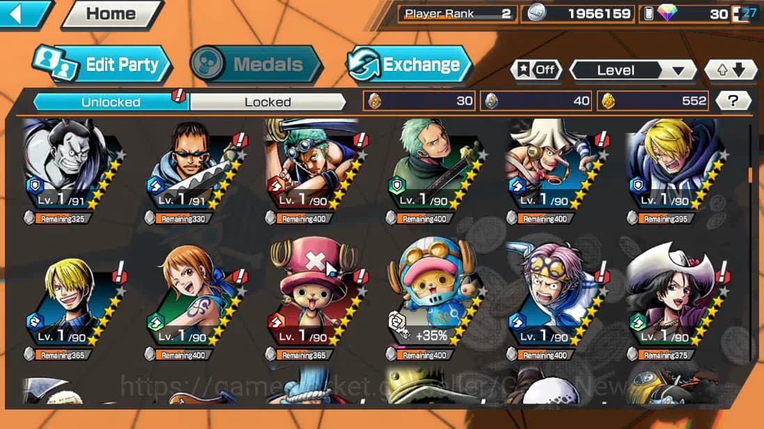 One Piece Bounty Rush Accounts Global| 5 EX| Gear 5 Luffy,T5E St.Jaygarcia,Divine image 7