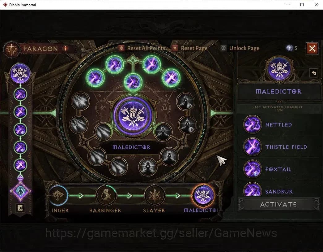 Diablo Immortal Accounts SEA-Vasily|CS ON|Lv60(477)|Barbarian|CR 34K|Reso 4 image 10