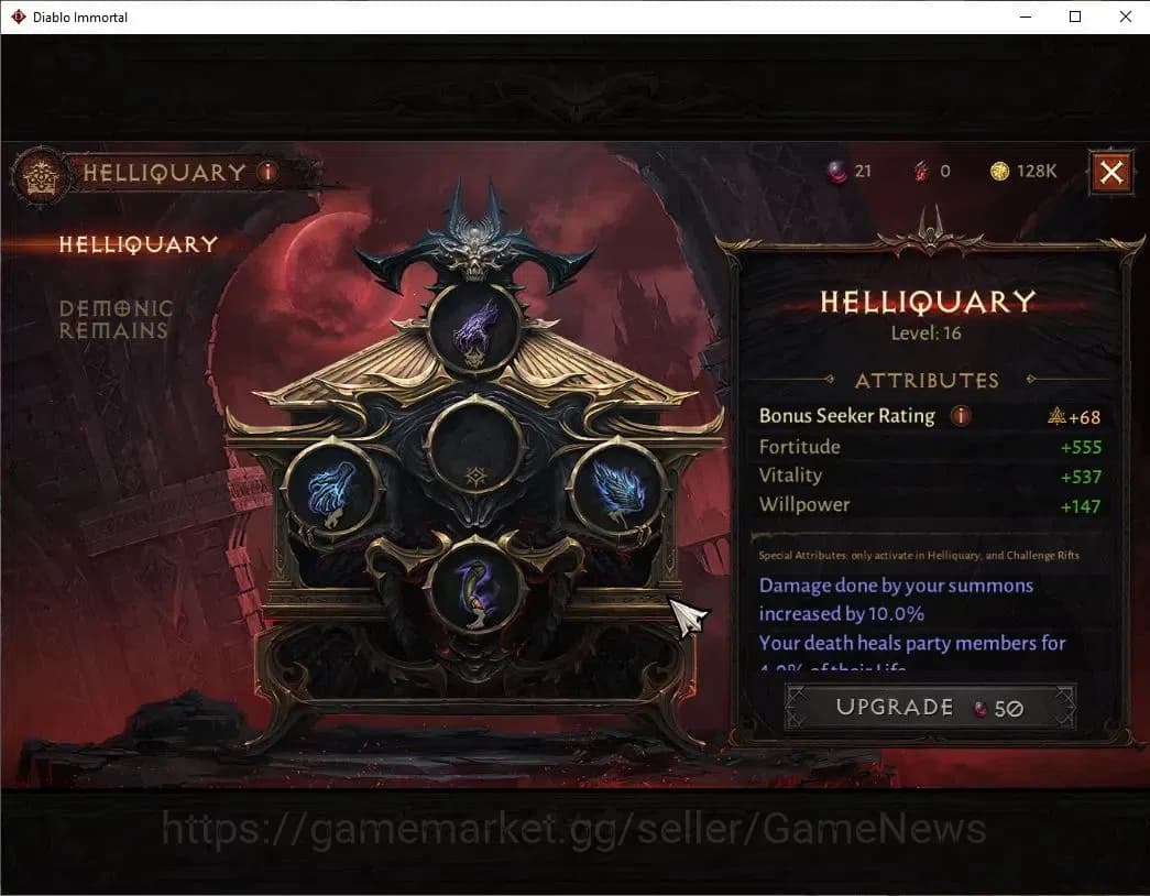 Diablo Immortal Accounts SEA-Vasily|CS ON|Lv60(477)|Barbarian|CR 34K|Reso 4 image 12