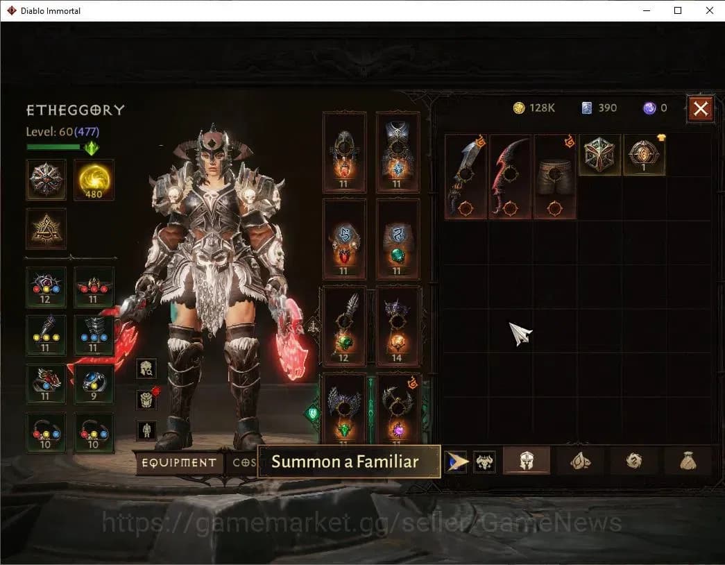 Diablo Immortal Accounts SEA-Vasily|CS ON|Lv60(477)|Barbarian|CR 34K|Reso 4 image 5