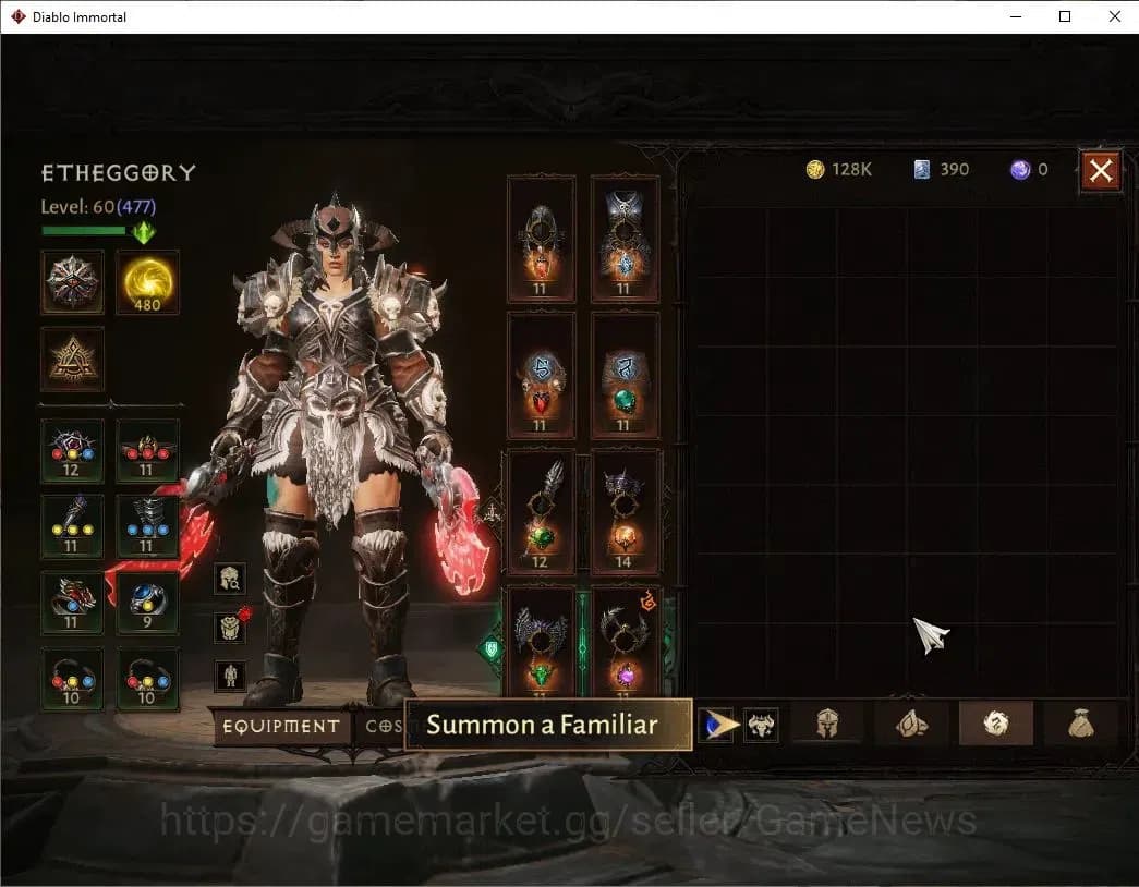 Diablo Immortal Accounts SEA-Vasily|CS ON|Lv60(477)|Barbarian|CR 34K|Reso 4 image 7