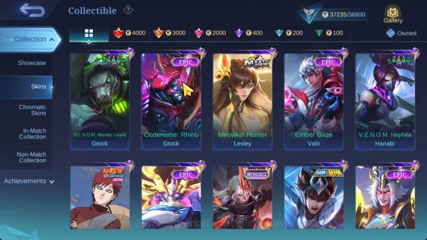 Mobile Legends: Bang Bang Accounts Hero 112|Skin 173|High Immo 115|CC Nata,Lb[Granger image 12