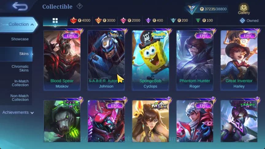 Mobile Legends: Bang Bang Accounts Hero 112|Skin 173|High Immo 115|CC Nata,Lb[Granger image 13