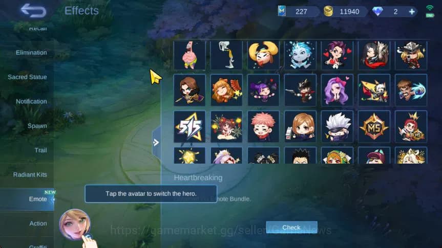 Mobile Legends: Bang Bang Accounts Hero 112|Skin 173|High Immo 115|CC Nata,Lb[Granger image 4