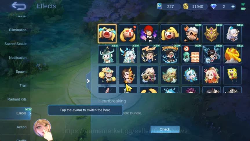 Mobile Legends: Bang Bang Accounts Hero 112|Skin 173|High Immo 115|CC Nata,Lb[Granger image 5
