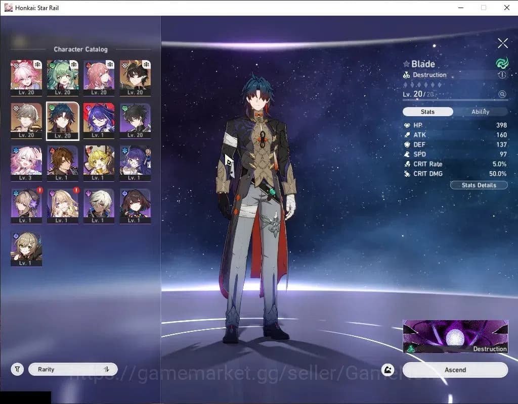 Honkai Star Rail Accounts Asia|TL 9|1 Golden Comp|5 distinct 5-star units: E image 8