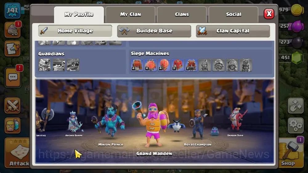 Clash of Clans Accounts TH 16-BH 8|LV 141|HH 9|BK 75,AQ 75,GW 49,MP 48,RC image 3