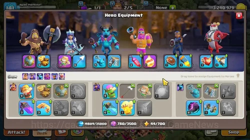 Clash of Clans Accounts TH 16-BH 8|LV 141|HH 9|BK 75,AQ 75,GW 49,MP 48,RC image 9