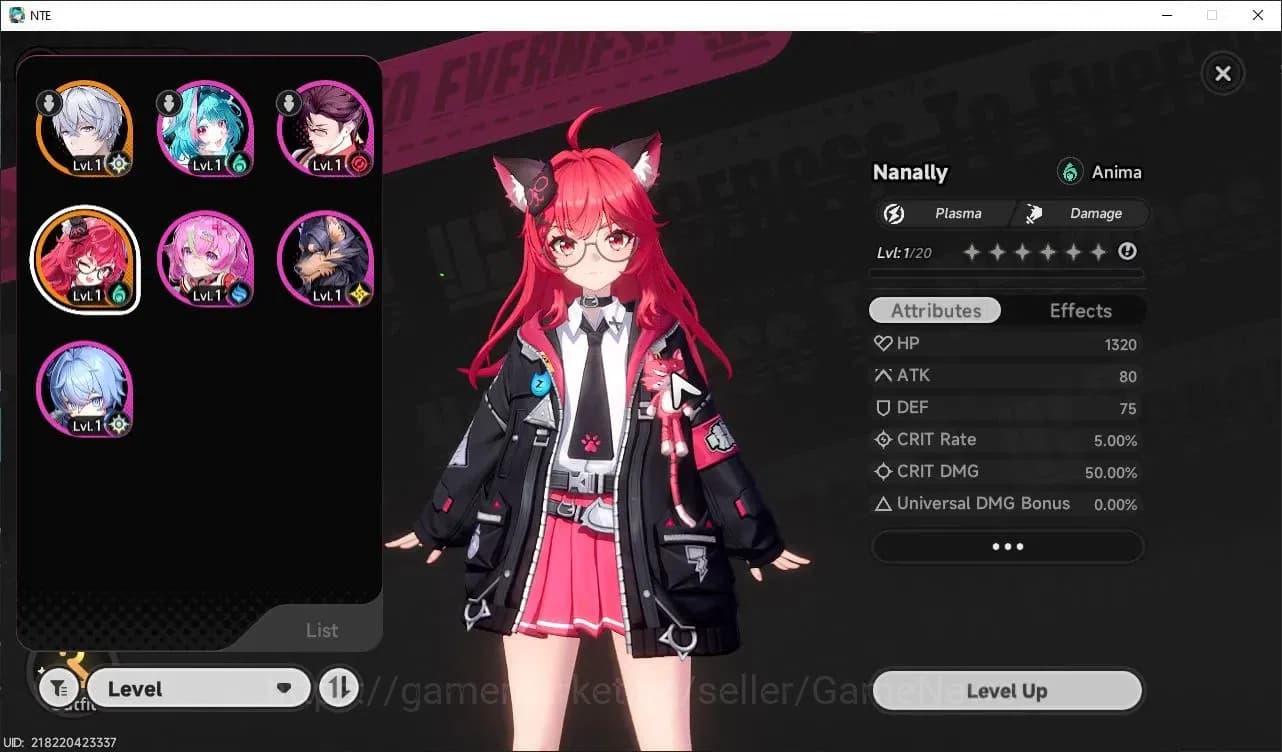 Neverness to Everness Accounts Global EU|HL 3|1 SSR Limited Nanally + SSR Selecto image 1