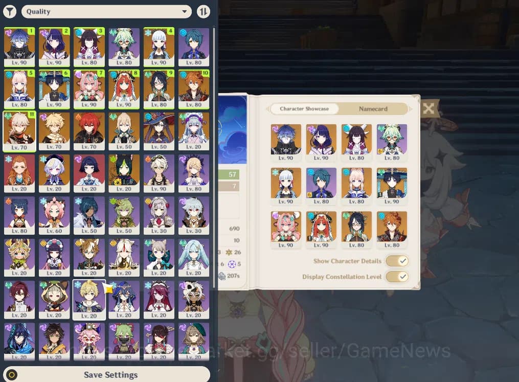 Genshin Impact Accounts ASIA|AR 57|11 Limited+4(*5Weapon)|Flint,Columbina, image 2