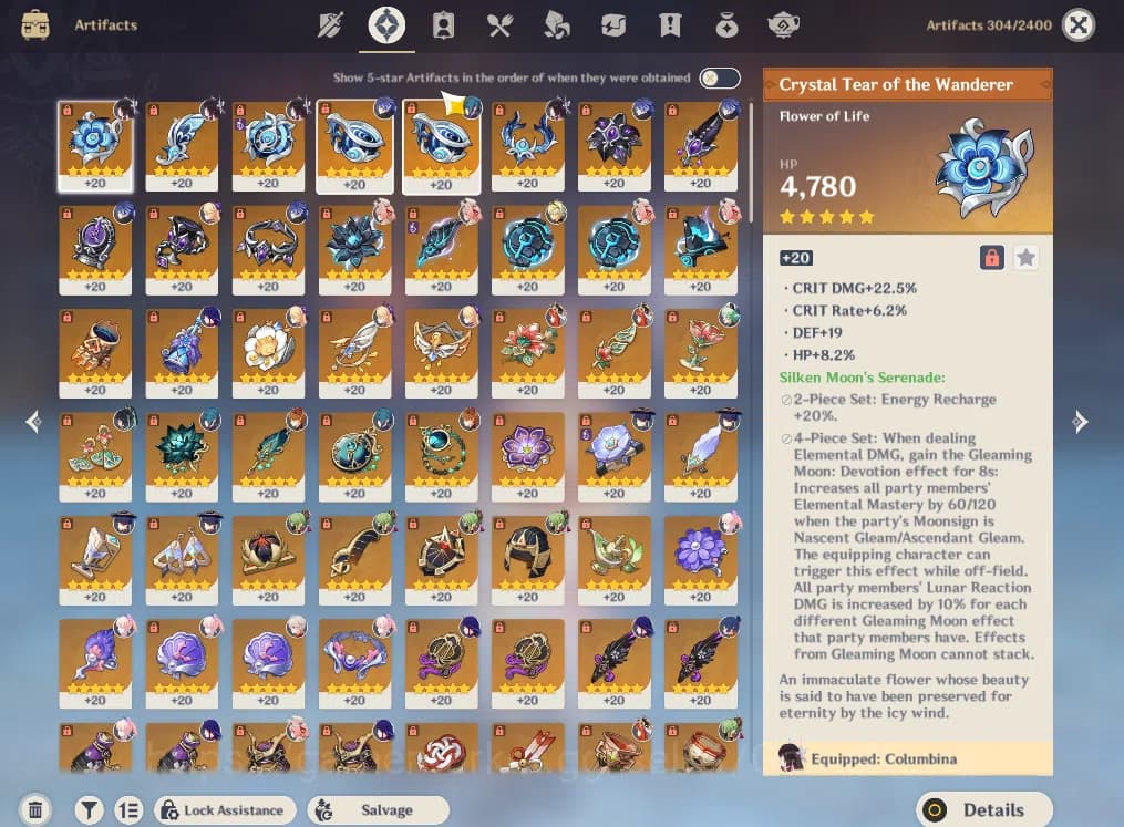 Genshin Impact Accounts ASIA|AR 57|11 Limited+4(*5Weapon)|Flint,Columbina, image 7