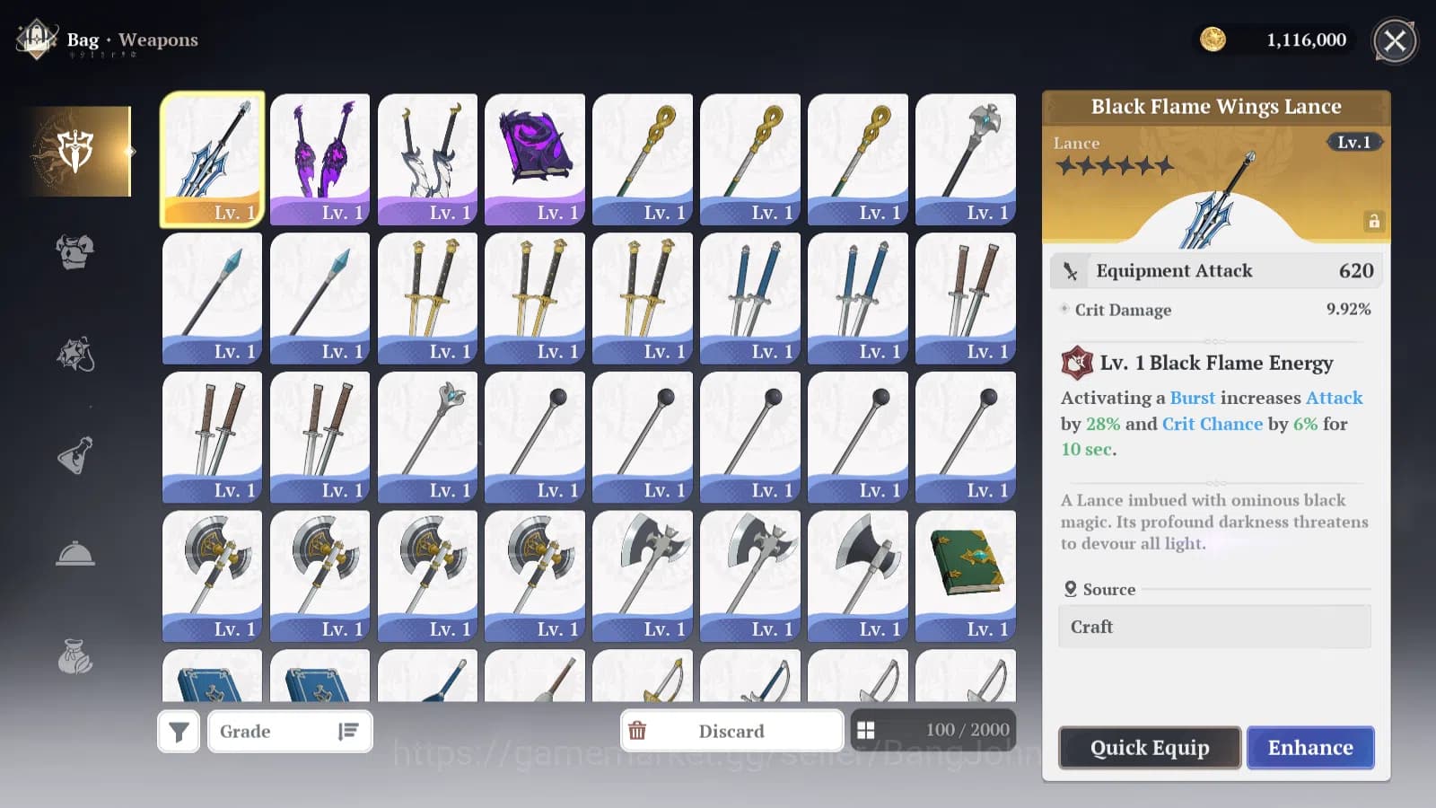 The Seven Deadly Sins: Origin Accounts EUROPE | Fresh Starter Lvl 2 |2 SSR| Escanor, Guil image 3