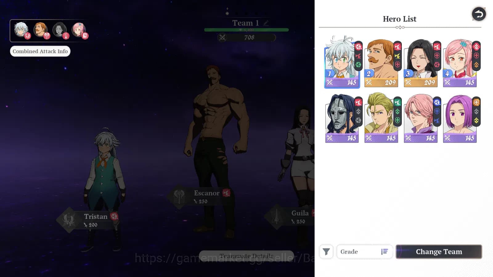 The Seven Deadly Sins: Origin Accounts EUROPE | Fresh Starter Lvl 2 |2 SSR| Escanor, Guil image 5