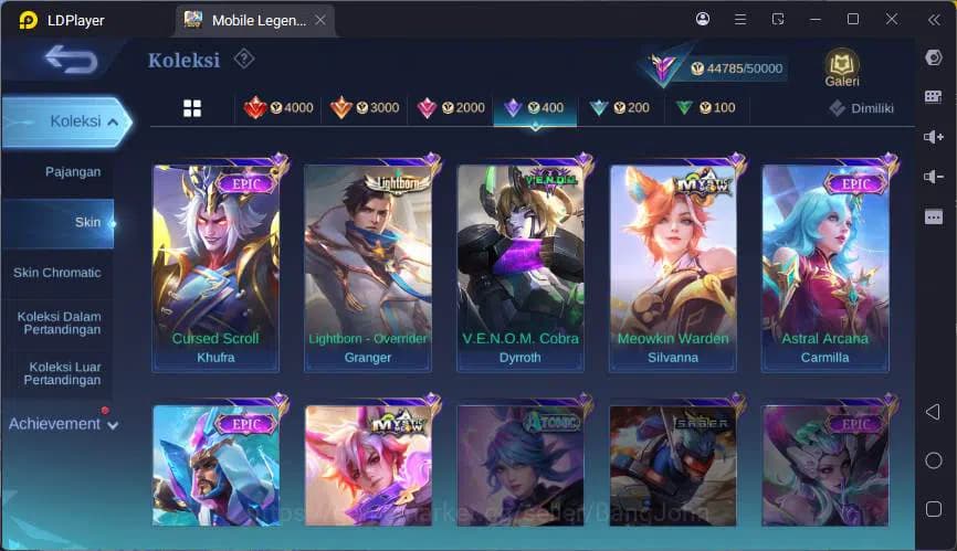 Mobile Legends: Bang Bang Accounts GLOBAL|Hero 132|Skin 206|Kof Karina,CC Natalia,LIg image 17